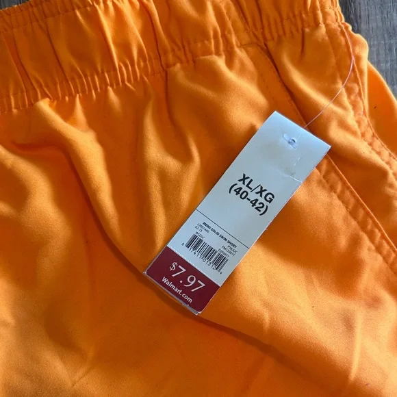 Faded Glory Neon Orange Swim Trunks - Picture 3 of 4